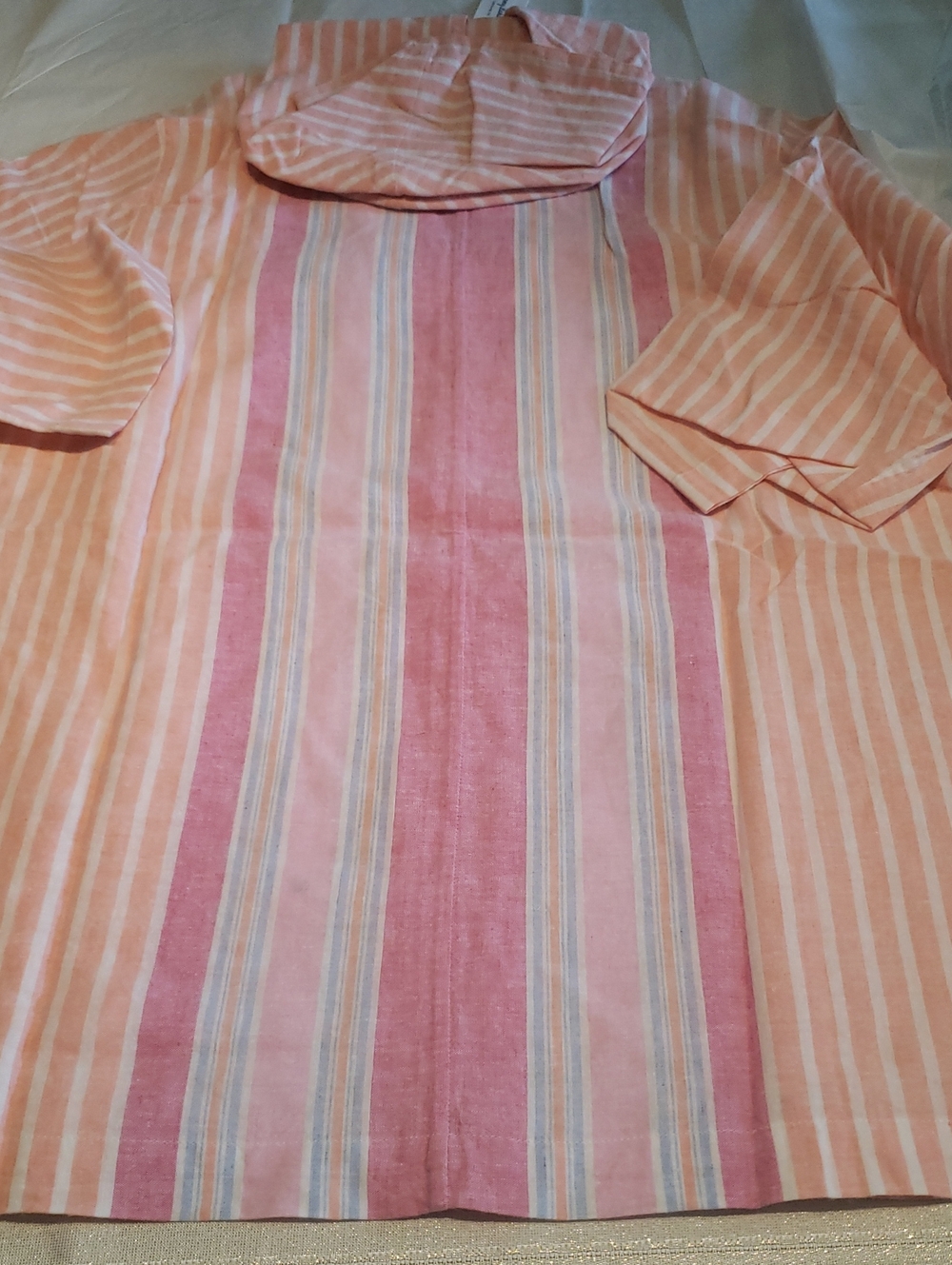 Tommy Bahama NEW Hoodie Top 3/4 Sleeve Baja Tunic Pullover Cotton Linen Women M - Picture 14 of 16